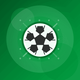 Original Dotball logo: a white ball with black arrows on a green background.